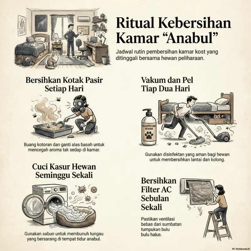 Daftar Ceklis Kebersihan Kamar Kost